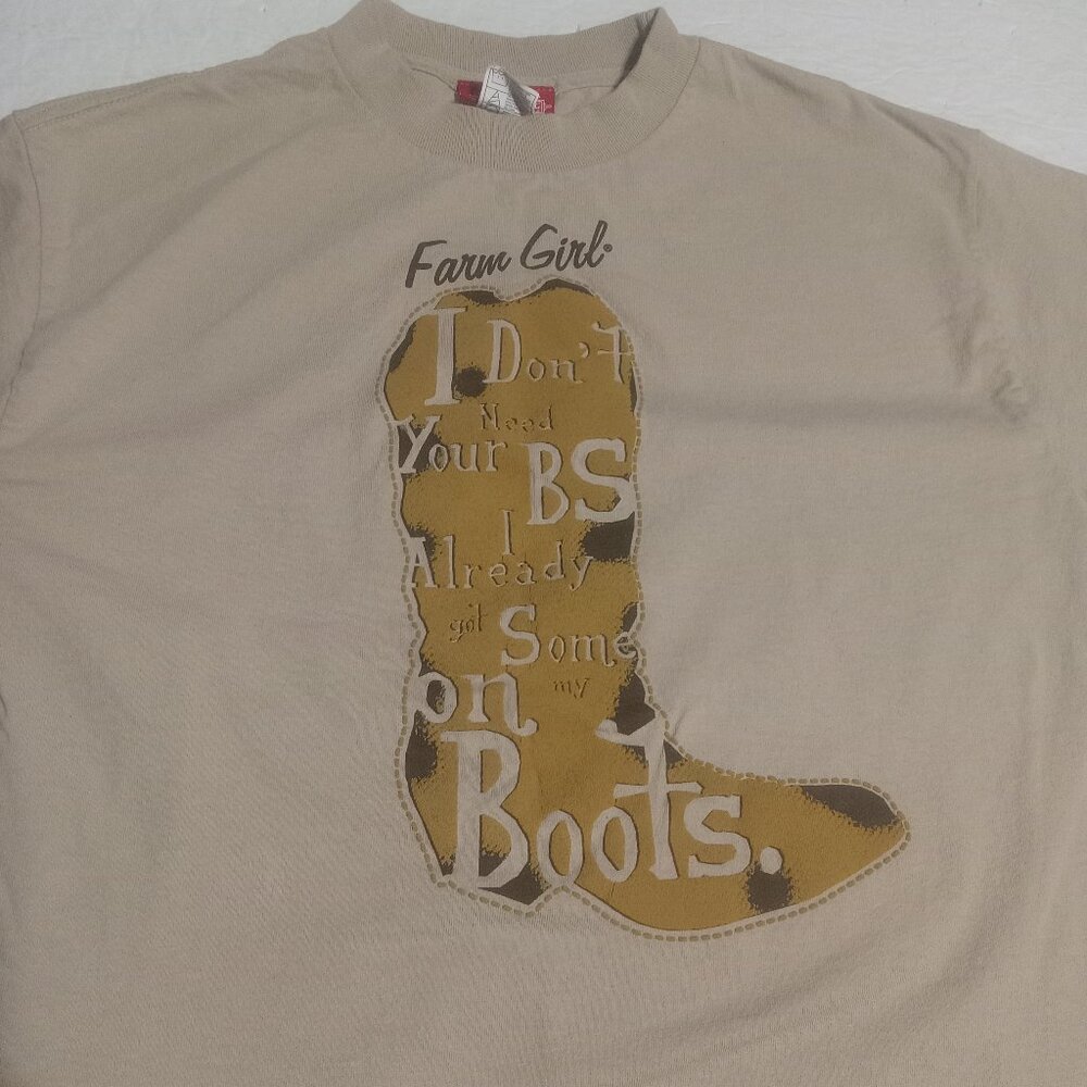 Farm Girl Women's I Don't Need Your BS I Already Have Some On My Boots LS Shirt